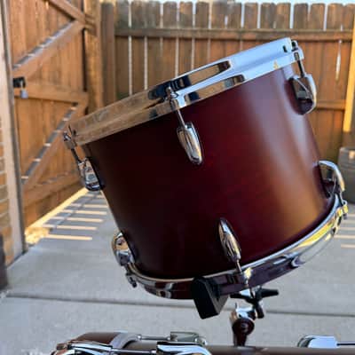 Gretsch USA Custom Drums Satin Rosewood 13/16/24 Shell Pack CLEAN image 11