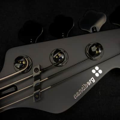 Sandberg California II / TM / Blacklabel PUs / 4-String 34″ / Highgloss Metallic Red / Alder Body / Pau Ferro FB / Varied Dot Inlays / Black Head Stock / Black Hardware / Active 2-EQ / Split Switch / Black Pickguard - 8.3 pounds SN 50005 image 12