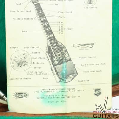 National New Yorker Lap Steel 1952 - Black/White image 20