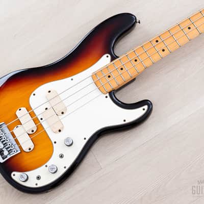 1983 Fender Precision Bass Elite II Sunburst, 100% Original w/ Case image 1