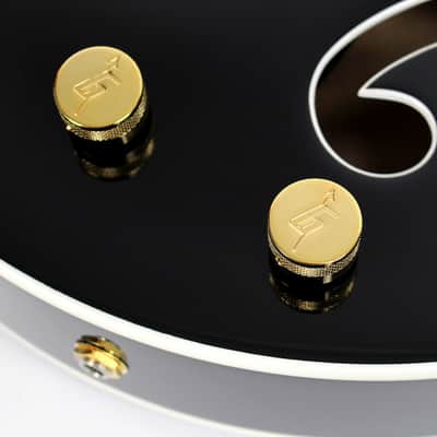Gretsch G6120BK Pro Chet Atkins Hollow Body  Black w/ Gold Electric Guitar image 9