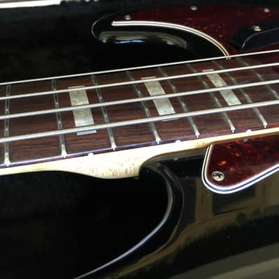 Fender Jazz Bass 1994 Black "Squier Series" 8.9 lbs. HSC image 10