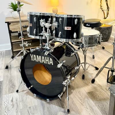 Yamaha 8000 tour custom 22/16/13/12 80s - black image 2