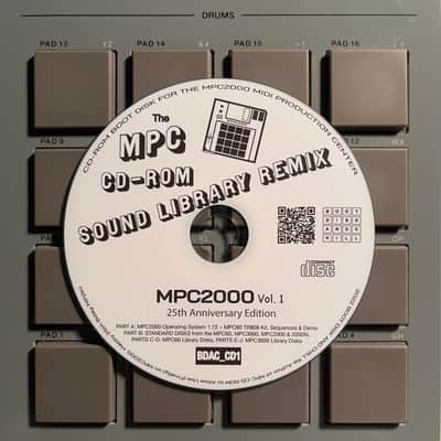 MPC CD-ROM Sound Library Remix / Boot Disk for the Akai MPC2000 MPC-2000 Disc