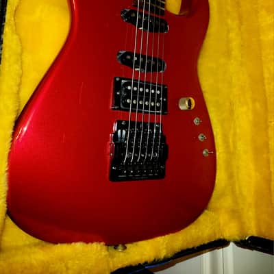 1984 San Dimas Charvel Red 1 owner Kahler HSS former V trem WOW image 1