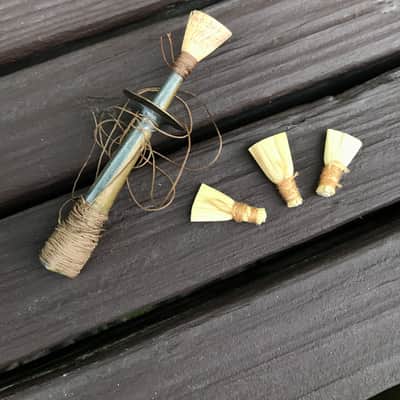 Moroccan Ghaita  Folk Oboe double reed oiled olive wood image 5