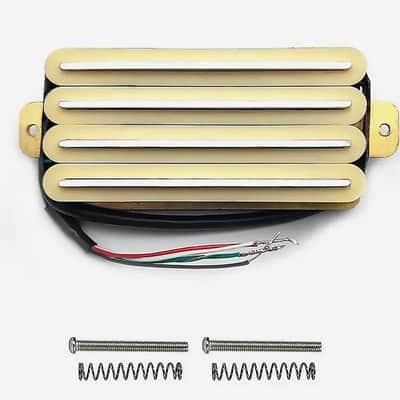 Ivory High Output Guitar Ceramic Dual Rail Humbucker Pickup image 1