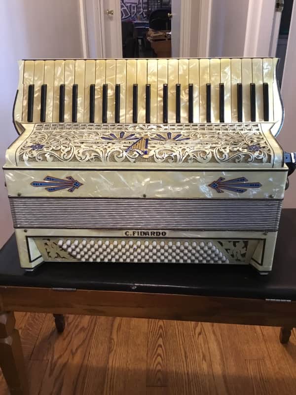 Castelfidardo Piano Accordion - Cream image 1
