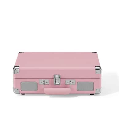 Crosley CR8005E-BH Cruiser Plus Suitcase Record Player - Bluetooth In/Out, 3-Speed, Blush image 6