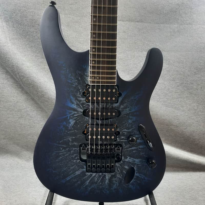 Ibanez S770-CZM Standard 2024 - Present - Cosmic Blue Frozen Matte image 1