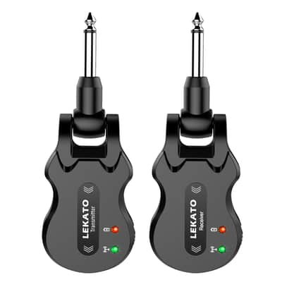 LEKATO WS-50 5.8Ghz Wireless Guitar System 4 Channels Guitar Transmitter Receiver image 11