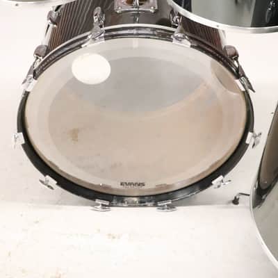Slingerland 4pc Concert Tom Drum Kit Set Black Chrome Over Maple Vintage 1970's image 16