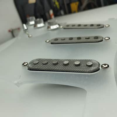 Celentano pickups INOX mesh loaded pickguard 2025 - BRASS image 9