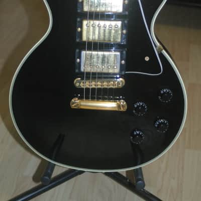 1989 Gibson Les Paul Custom Triple Pickup Black Beauty w/ Original Gibson "Protector" Case image 8