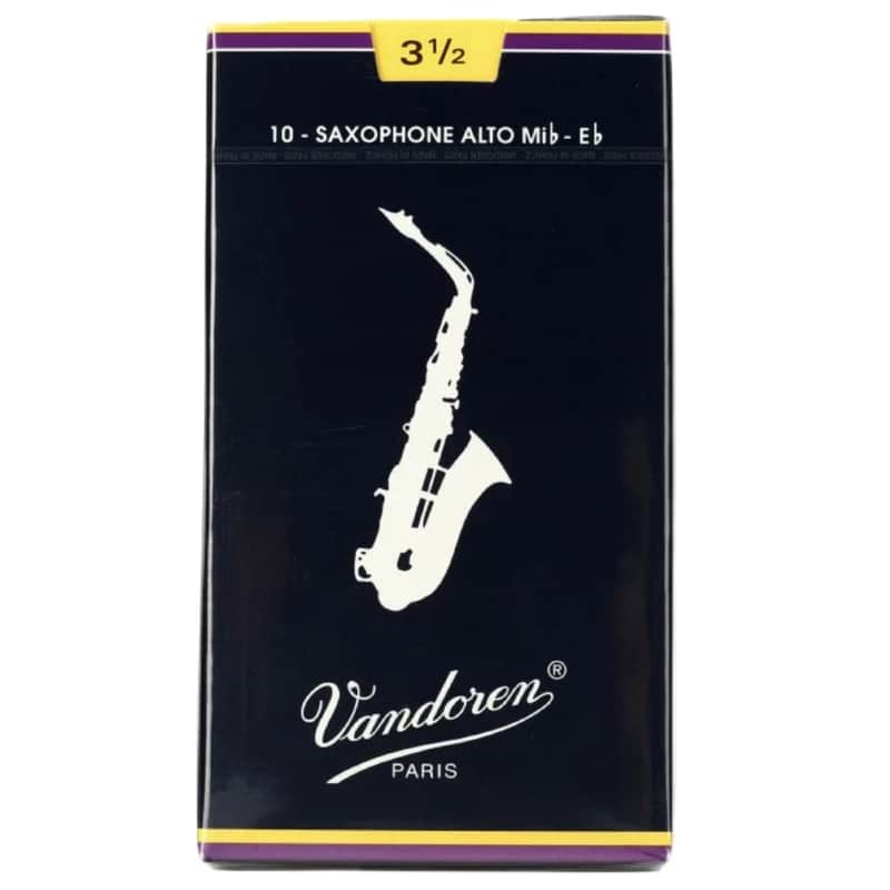 Vandoren SR214 Traditional Eb Alto Sax Reeds - Strength 4.0 (Box of 10)