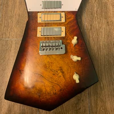 Warmoth St. Vincent Copy Solid Spalted Maple Burst image 2