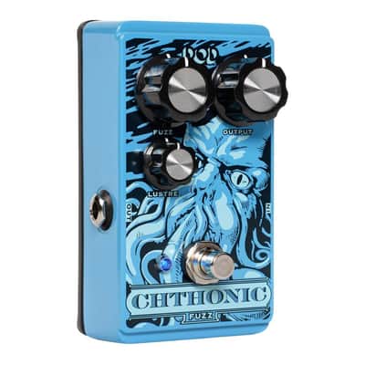 DigiTech DOD Chthonic Fuzz Pedal for Guitars and Amps with Subtle Tone Control, All Metal Chassis, and LED Power Indicator (Blue) image 3