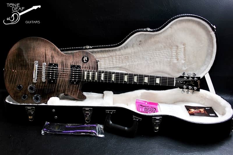 GIBSON USA Les Paul Studio Premium Plus - Trans Black + Rosewood