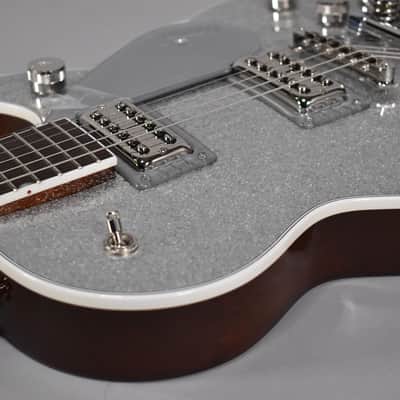 2024 Gretsch G6129T Players Edition Jet FT With Bigsby Silver Sparkle w/OHSC image 9
