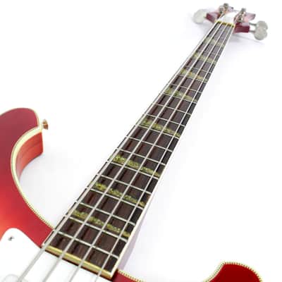 Vintage Ibanez Ric Style 4001 Copy Lawsuit Electric Bass Guitar in Fireglo image 7