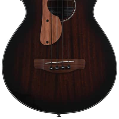 Ibanez AEGB24E AEG Acoustic-electric Bass Guitar - Mahogany Sunburst High Gloss image 1