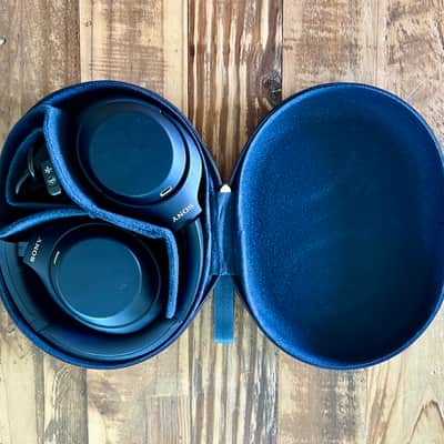 SONY - WH1000XM4 Wireless Noise-Cancelling Over-the-Ear Headphones Midnight Blue image 8