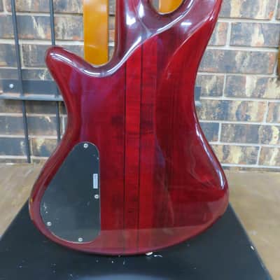 Schecter Diamond Series Elite 4 Electric Bass Guitar - Trans Red image 8