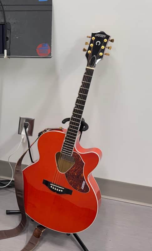 Gretsch Jumbo Rancher with Gretsch soft case-Savannah Sunset image 1