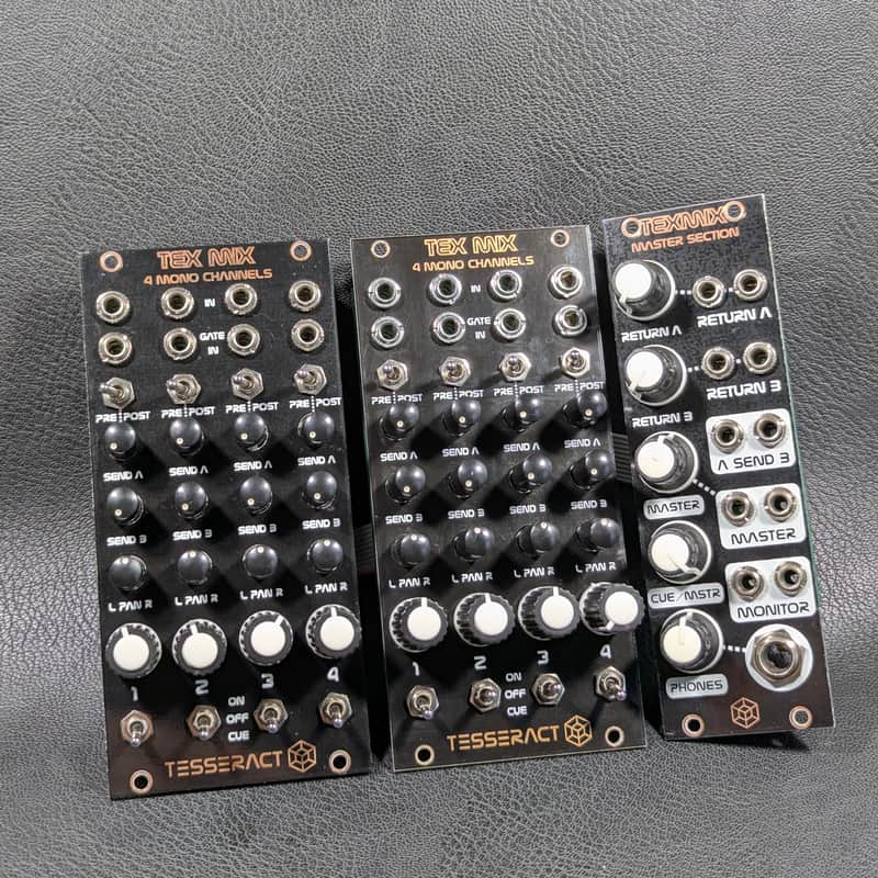 Tesseract Tex mix eurorack performance mixer - Black image 1