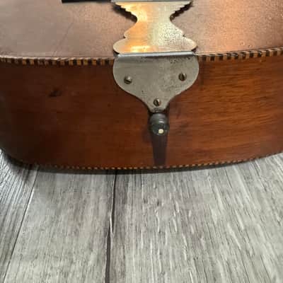 Antique 1920s Parlor Guitar Oscar Schmidt George Washburn Regal Supertone Walnut image 11