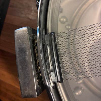 Ludwig 14x10 Stainless Steel Marching Snare Drum 1970s - Steel image 6