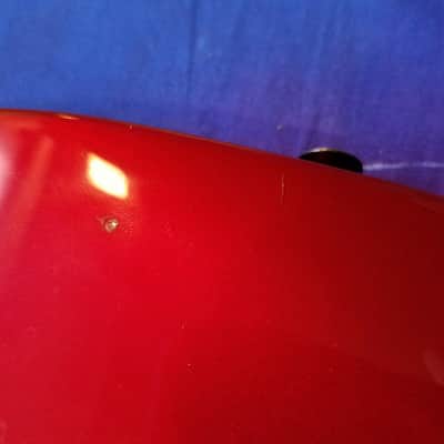 Fender HM Strat 1990? Razzberry Red Original Floyd Rose image 7
