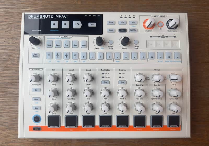 Arturia DrumBrute Impact 1984 Edition 2024 - Present - White