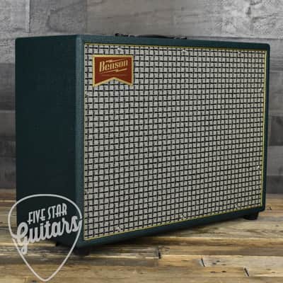 Mint Benson Earhart Reverb Plus - Green Tolex - Check Grill - Gold Piping image 4