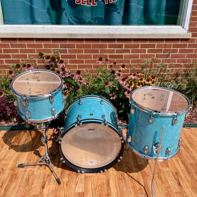 Ludwig Classic Maple Bop Kit Drum Set Glacier Blue 18/12/14 *Mint* image 11