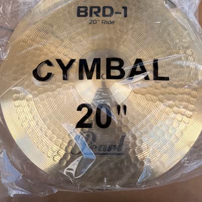 Pearl BRD1 3 Piece Cymbal Pack; Pearl Logo; 14" Hi-hats, 16" Crash, 20" Ride image 2