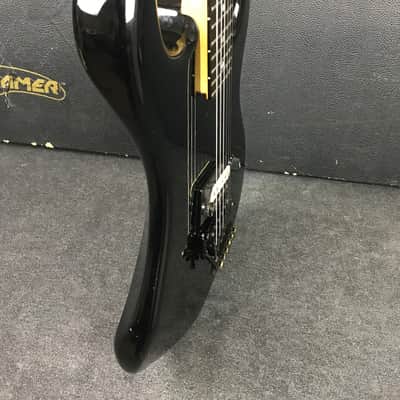 Vintage Kramer Beretta Black Electric Guitar  w/ Case and Whammy Bar image 7