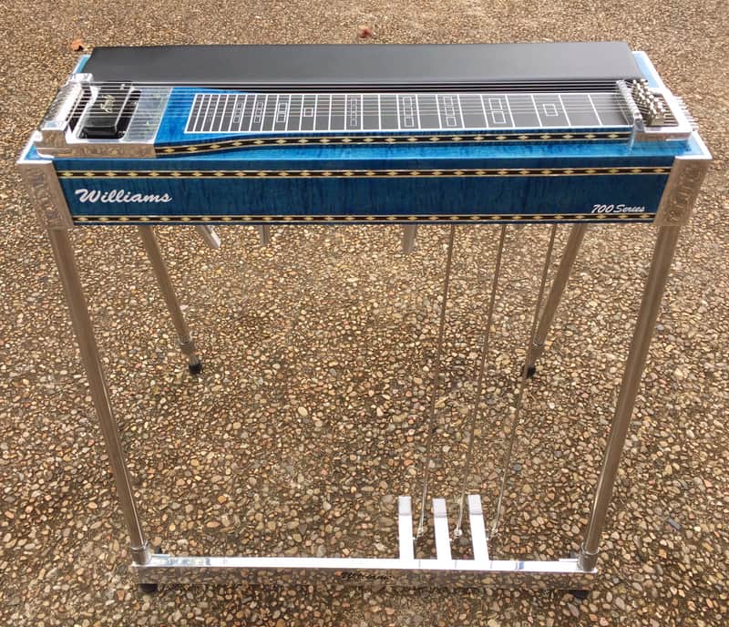 Williams SD-10 Pedal Steel Guitar 700 Series Keyless Blue Lacquer