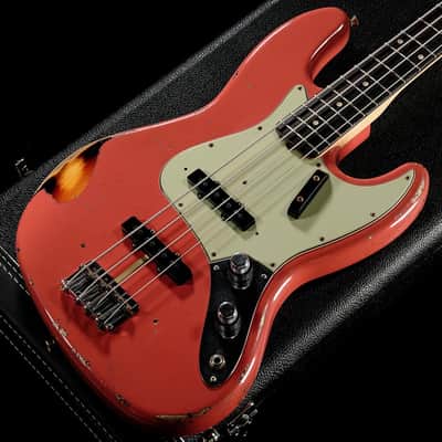 Fender Custom Shop MBS 1962 Jazz Bass Aged Fiesta Red 3-Tone Sunburst by Jason Smith [R135769] (01/06) image 6