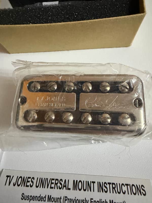 TV Jones Brian Setzer Bridge Pickup - Nickel/Chrome image 1