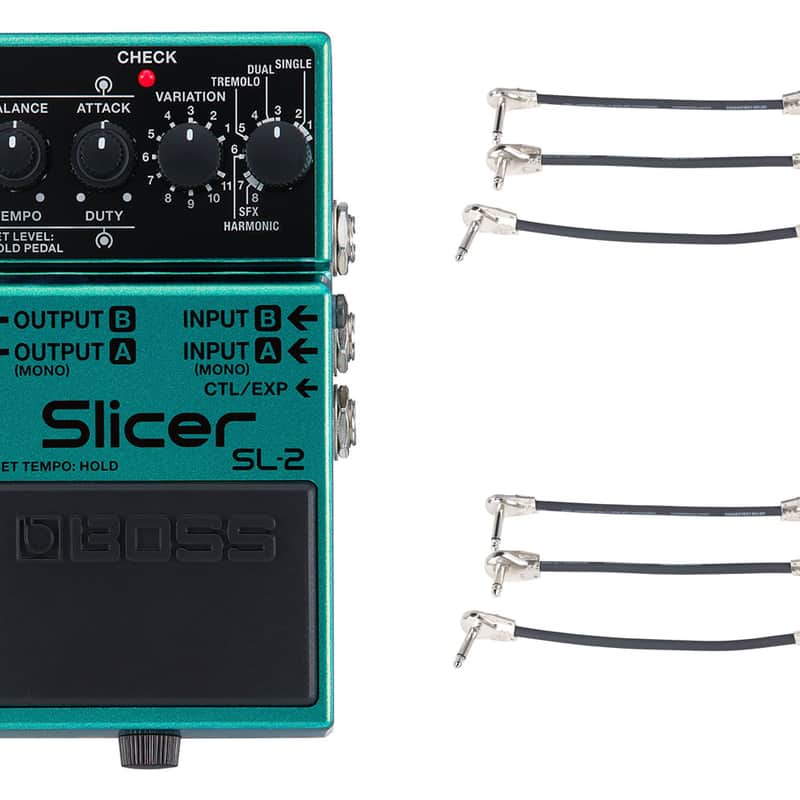 Photos - Effects Pedal BOSS SL-2 Slicer Compact Pedal + 2x Patch Cable 3 Pack 678