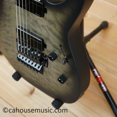 ESP LTD M-1007 Baritone - Charcoal Burst Satin image 7