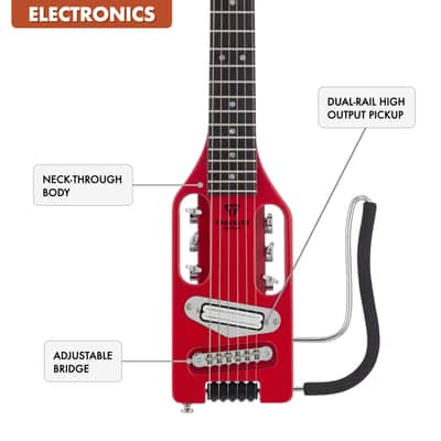 Traveler Guitar Ultra-Light Electric Travel Guitar (Torino Red) image 7