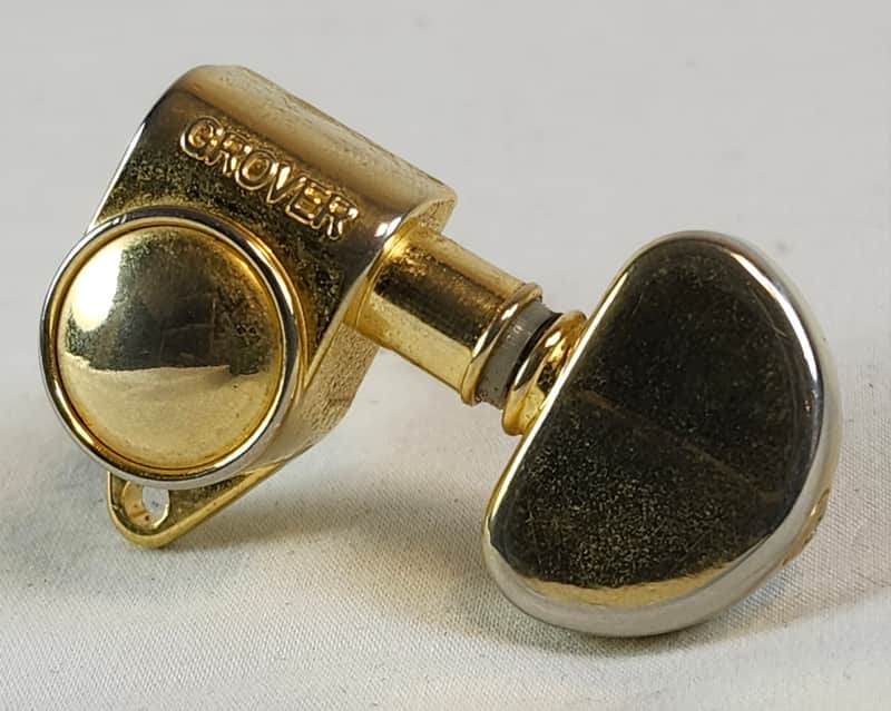 Grover Single Original Locking Rotomatics (106 Series) Bass Side Guitar Tuner, Gold image 1