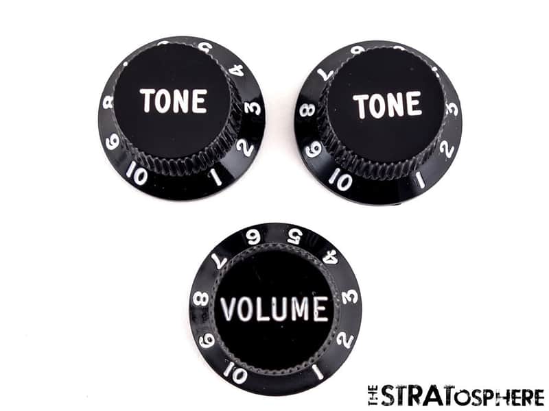 Fender Squier Classic Vibe 70s Strat, GUITAR KNOBS Volume Tone, Stratocaster BLK image 1