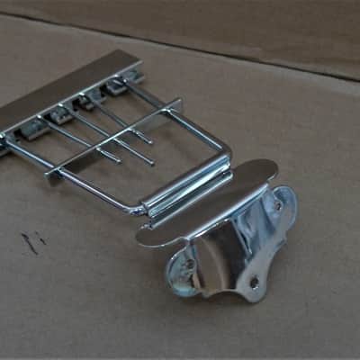 Genuine Hofner Chrome Tailpiece for Beatle Bass Guitar HCT-500/1 HCT500/1 Contemporary image 4