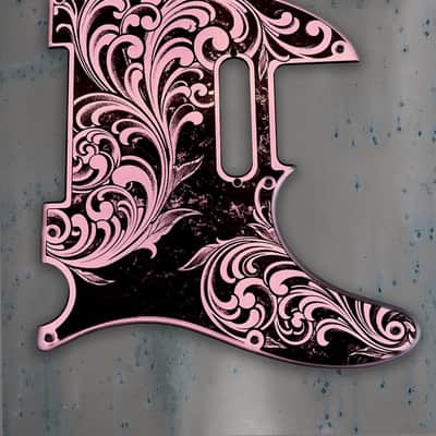 Telecaster 8 Hole Pickguard Acrylic Lavender Mirror Guitar Scratch Plate for Fender American/Mexican Standard Tele Cut for Modern Style Parts image 6