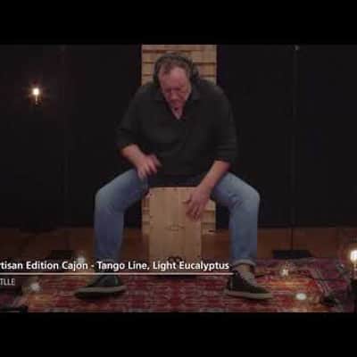 Meinl Artisan Edition AETLLE Tango Line Spanish Cajon, Light Eucalyptus Frontplate image 3