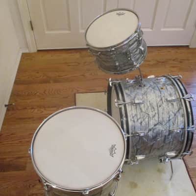Vintage Ludwig Super Drums, Sky Blue Pearl, Date Stamped 1967 - Outstanding! image 13