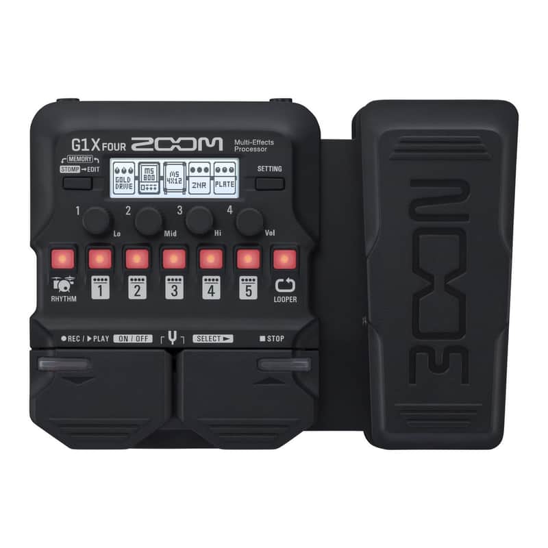 Zoom G1x Four Multi-Effects Guitar Pedal with Expression image 1